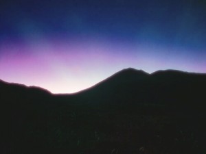 Soleil levant au Tongariro