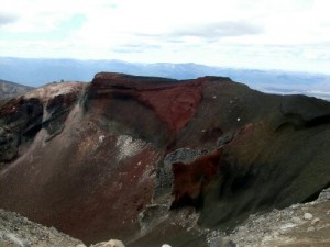 Red crater