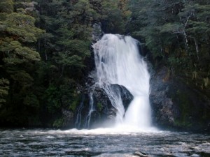Chute d'eau près d'Iris Burn Hut