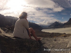 Laura au Lac Tasman
